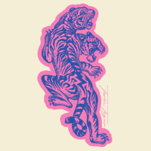 Twin Tiger Big Cat Hoodie Design