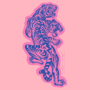 Twin Tiger Big Cat Womens  Design